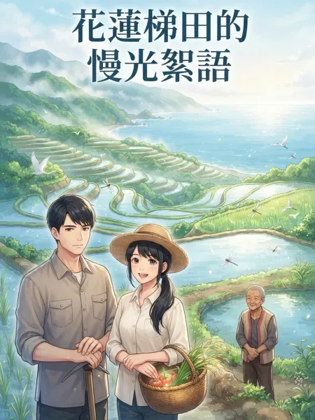 《花蓮梯田的慢光絮語》封面