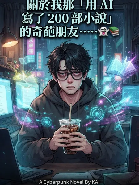 《關於我那「用 AI 寫了 200 部小說」的奇葩朋友……👻📚》封面