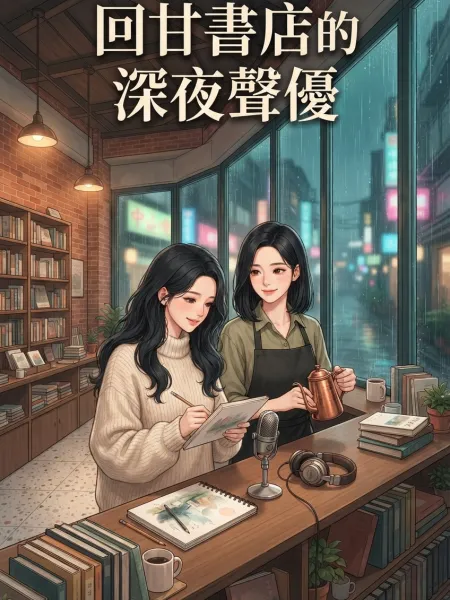《回甘書店的深夜聲優》封面