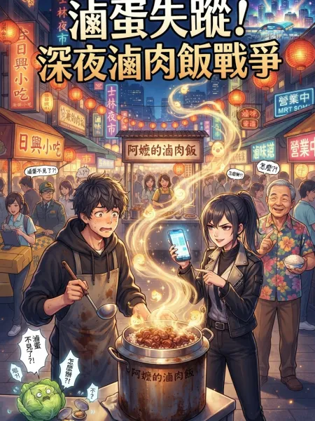 《滷蛋失蹤！深夜滷肉飯戰爭》封面